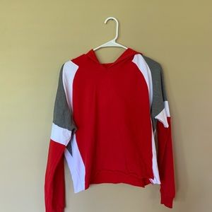 Red thin hoodie